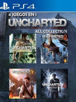 4 JUEGOS EN 1 UNCHARTED ALL COLLECTION PS4 FULL ESPAÑOL