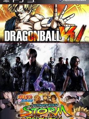 3 juegos en 1 NARUTO SHIPPUDEN: Ultimate Ninja STORM Revolution mas DRAGON BALL XENOVERSE mas RESIDENT EVIL 6 