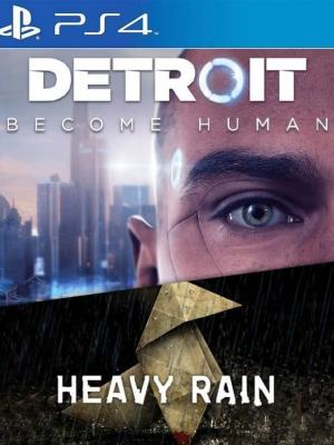 2 JUEGOS EN 1 DETROIT MAS HEAVY RAIN PS4